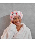 Shower Cap | Meadow Blush | Linen Shower Cap | Meadow Blush | Linen